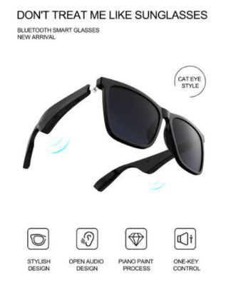 lunettes de musique de Bluetooth en verre du succès TWS d'aonike avec l'Eyewear intelligent audio sans fil de haut-parleur