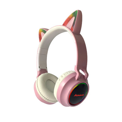Casque stéréo de Cat Ears Wireless Bluetooth Headphones de filles mignonnes légères instantanées d'enfant avec la MIC